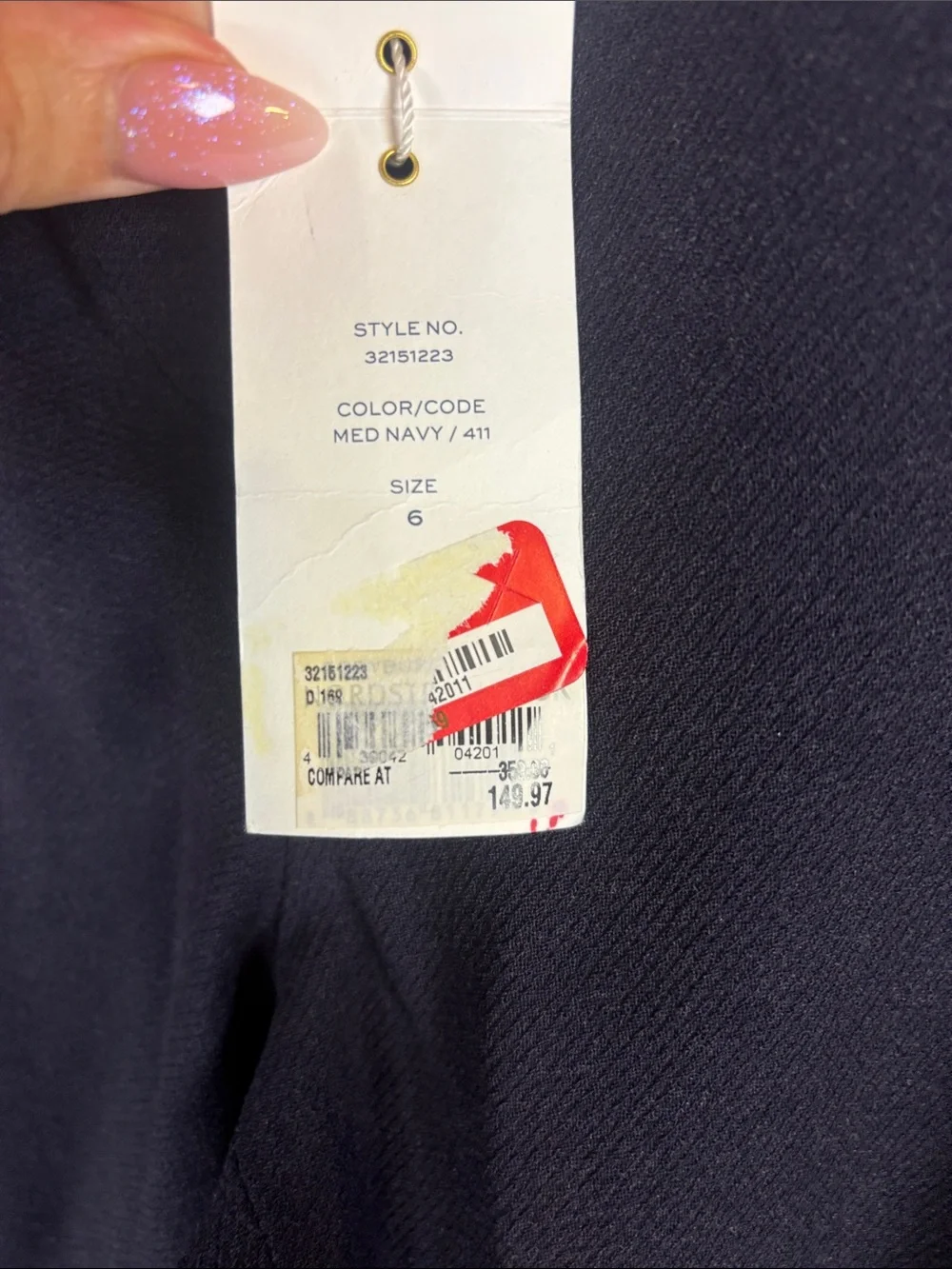 Tory Burch Navy Boot-Cut Dress Pants